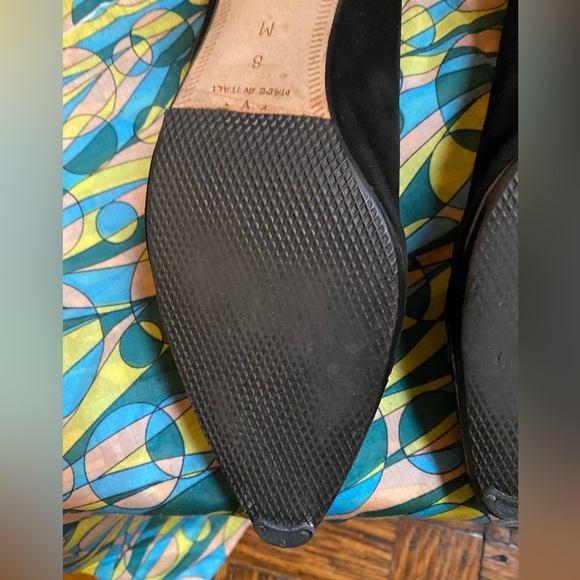 Beautiful Vintage Suede and Patent Leather Heels - Size 8, 3 inch heel - Picture 10 of 13